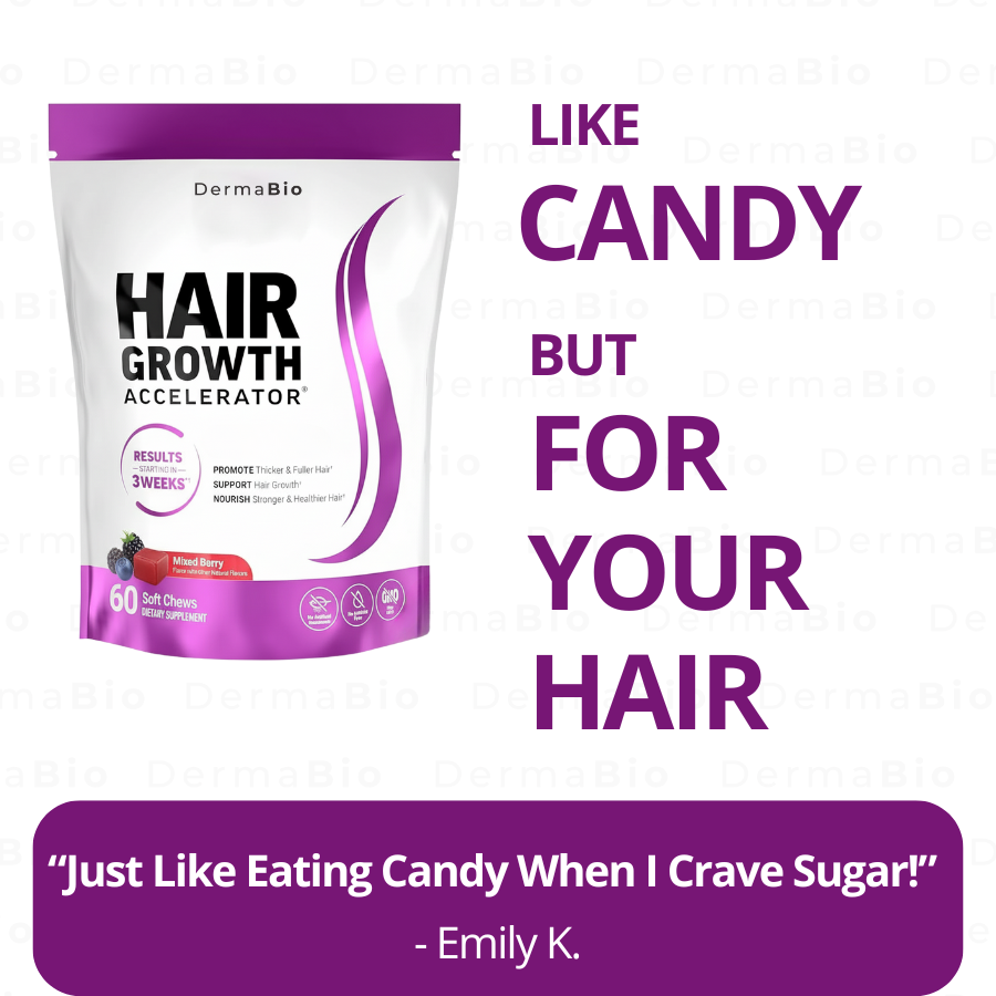 Hair Growth Accelerator (40x Biotin) Fruity Soft Chew