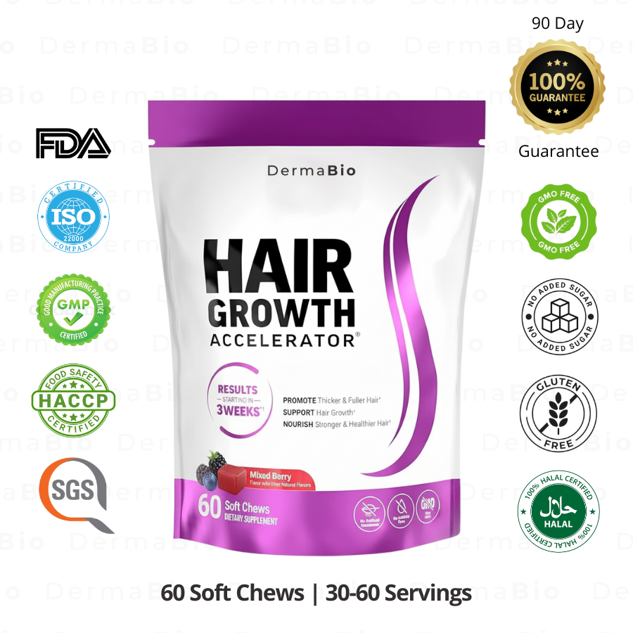 Hair Growth Accelerator (40x Biotin) Fruity Soft Chew
